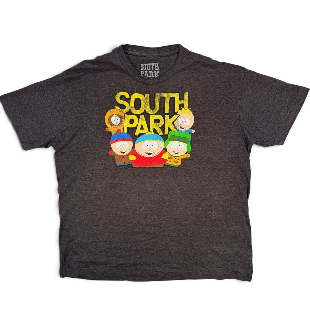 South Park Characters Charcoal XL Graphic T-Shirt